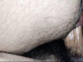 Gay couple close up creampie